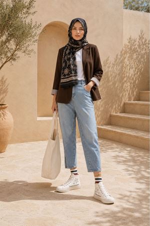 Kadın klasik yaka uzun kollu krep kumaş blazer ceket DKEF003