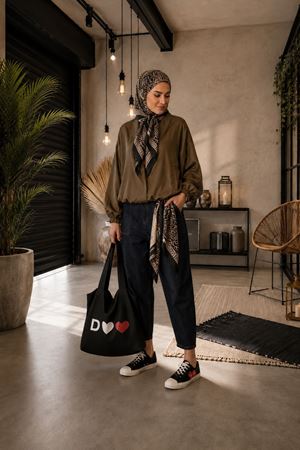 Paraşüt kumaş çıtçıtlı oversize bomber ceket DKHF032 ( STD-36-40)