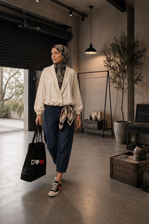 Paraşüt kumaş çıtçıtlı oversize bomber ceket DKHF032 ( STD-36-40)