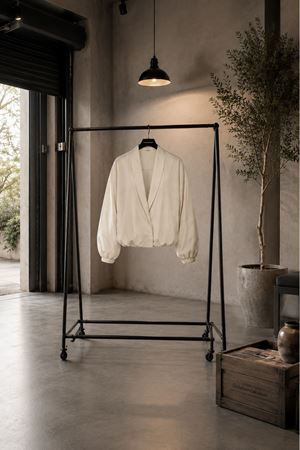 Paraşüt kumaş çıtçıtlı oversize bomber ceket DKHF032 ( STD-36-40)