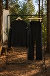 Kadın oversize şerit detaylı sweatshirt ve eşofman ikili spor takım TG012
