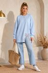 Kadın oversize fiyonk detaylı sweat tunik TG013