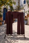Kadın hırkalı crop bluz bol paça pantolon üçlü takım FRW005