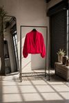 Paraşüt kumaş çıtçıtlı oversize bomber ceket DKHF032 ( STD-36-40)