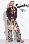 Kadın Ekose Desenli Fermuarlı Bomber Crop Ceket EFL038